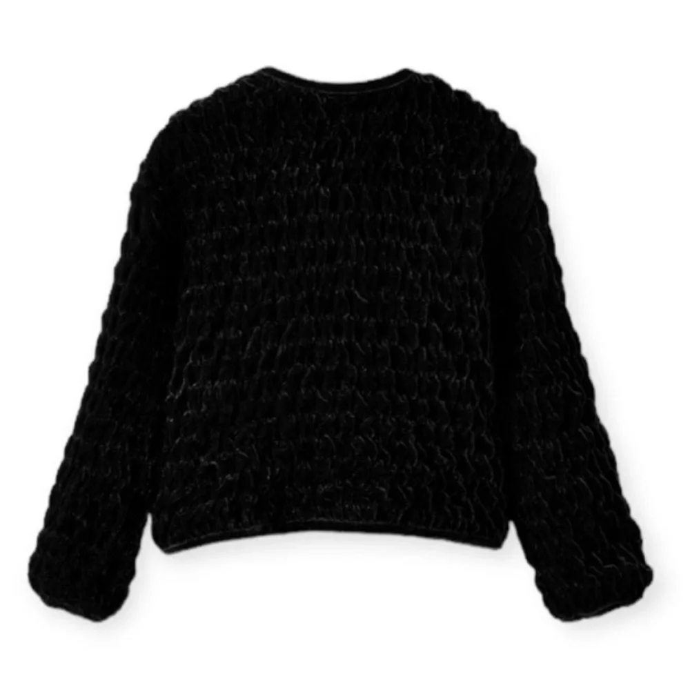 Zara kids, Black, textured velvet jacket, 3-4 years old